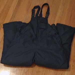 Black Snow Bib Overalls